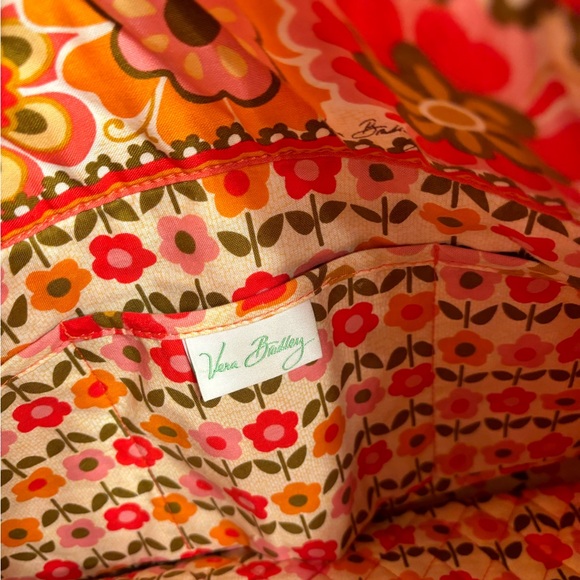 Vera Bradley Folkloric print large tote purse shoulder bag - Picture 4 of 9